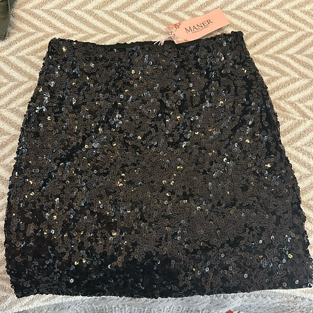NWT sparkle mini shirt